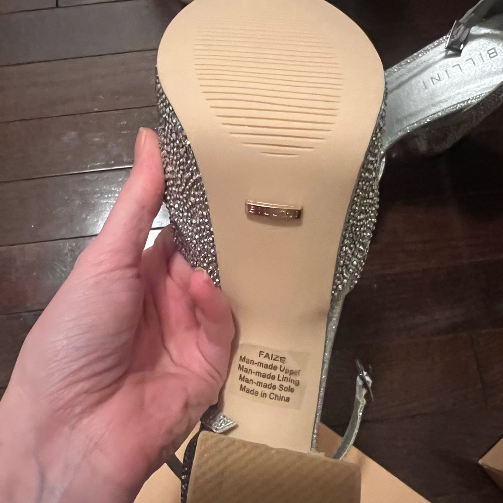 Faize Billini Heels 5.5 inch rhinestone heels